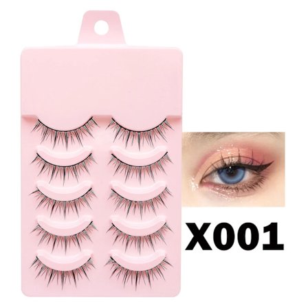 Nya Manga-fransar Mjuka Naturliga Ögonfransar Tjocka Lösögonfransar Manga-ögonfransar Vardaglig Dejting Makeup Ögonfransar Fransar Wispy