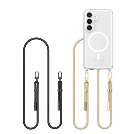 Tech-Protect FlexAir Chain MagSafe-etui til Samsung Galaxy S25 - Sort-beige