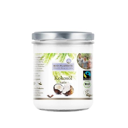BioPlanète Økologisk Koldpresset Jomfru Kokosolie 400 ml, Helse & Madvarer, Olier & Eddike, Kokosolie