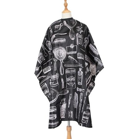 Frisørkappe, frisørklut, barberfrakk, klippekappe, frisør