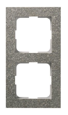 Elko Plus Option Kombinasjonsramme 2-roms, skifer 2, Strømbrytere & vegguttak