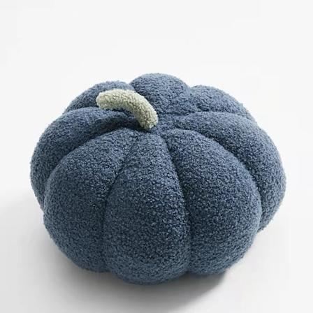 Kurpitsa Tyyny - Pehmeä Plussinen Täytetty Kurpitsa Kiitospäivälle, Halloweenille ja Koristeluun - Sohvatyyny navy blue 20cm