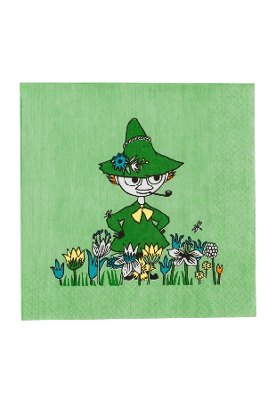 Arabia Mumin pappersservett 33cm Snusmumriken Servetter & servettringar Grön 33 CM