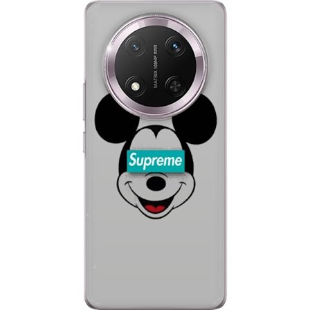 Kompatibelt Mobilskal till Honor Honor Magic7 Lite Mickey Mouse ansikte med Supreme logotyp streetwear inspirerat pop art motiv perfekt för fans av m