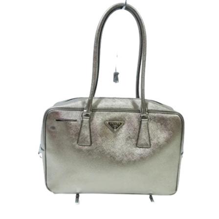 Prada Vintage Pre-owned Leather handbags Gul, Dame Vintage Tasker, Størrelse: ONE Size