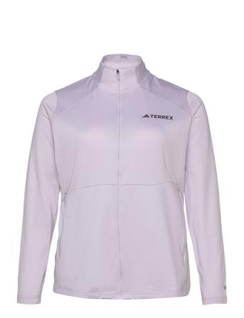 Terrex Multi Full-Zip Fleece Jacket Sport Sweatshirts & Hoodies Fleeces & Midlayers Purple Adidas Terrex