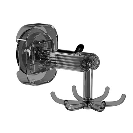 Sekskløet sugekop roterende krog - uden boring, multifunktionel vægmonteret bøjle