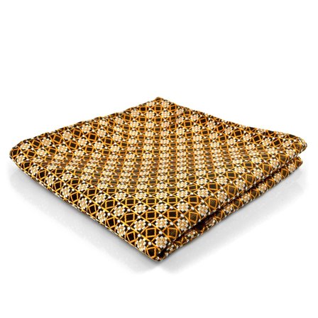 Brun Retro Lommeklud til mænd - Mønstrede lommeklude