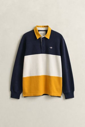 GANT Herren Heavy Rugger im Blockfarbendesign (XL) Marineblau