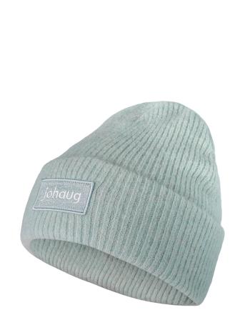 Softie Wool Rib Beanie Accessories Headwear Hats Grønn Johaug*Betinget Tilbud