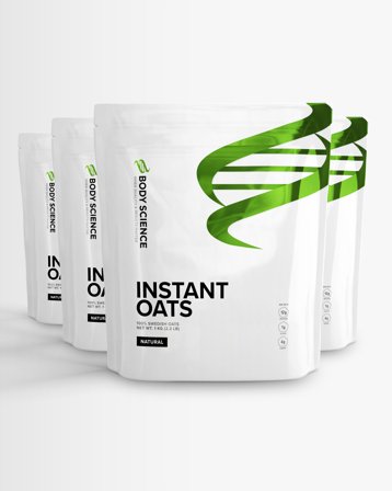 Body Science Instant Oats, 4 stk Natural