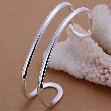 Retro sølvbelagt armbånd justerbart metal til pige kvinder gaveindretning