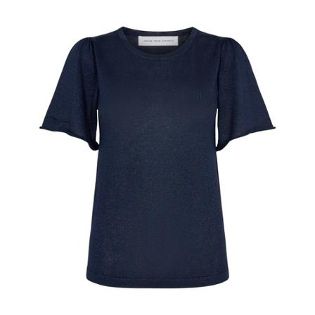 Pieszak Dorothy SS Wing Knit top Blå, Dame
