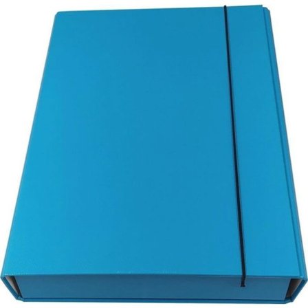 SUSPENDERA SAMLING - underavdelning Ziemia obiecana Dossier Promised Land Box med gummiband, ljusblå