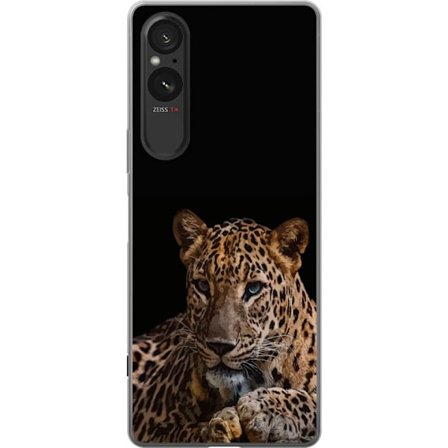 Yhteensopiva Puhelinkuori Sony Sony Xperia 5 V Leopard