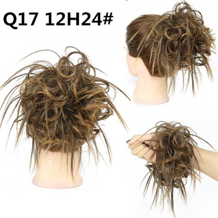 1 stk søt ballhode parykkring, hårstykke gummibånd hår scrunchie Cu