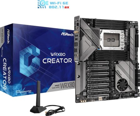 ASRock WRX80 Creator R2.0 - hovedkort - utvidet ATX (E-ATX) - Socket sWRX8 - AMD WRX80