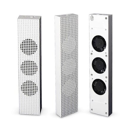 Xbox One S Vertikalt Ställ med USB-kylfläkt, Hastighetsknapp och 2-portars USB-laddningsport och Data Synkroniseringskylare