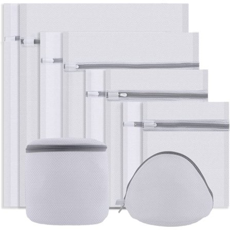 10 stk. Vasketøj til vaskemaskine, stærke vasketøj med netlynlås, ideel til sarte ting, såkaldt undertøj