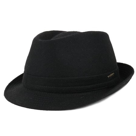 Stetson - Trilby Wool Black Fedora Black Hat - @ Hatstore