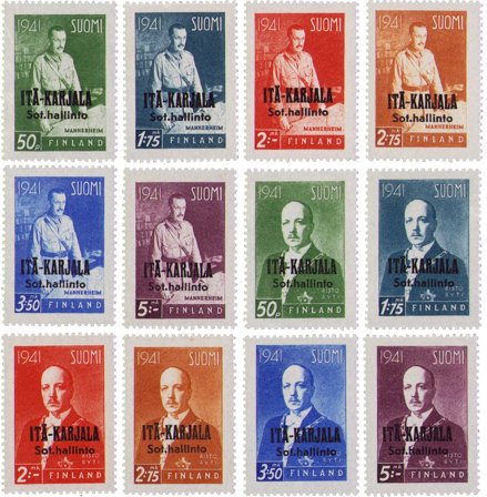 Østkarelen 1942 - MICHEL16-27 - Postfrisk