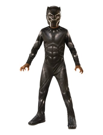 Black Panther Black Panther Classic Costume - Black - 7-8Y