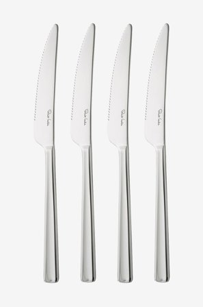 Robert Welch - Steakknive Blockey Bright 4-pak - Sølvfarvet - Bestik - Fra Homeroom