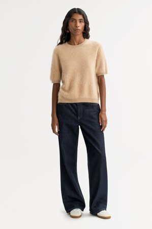 Soft Goat - Brushed Short Sleeve - M - Camel