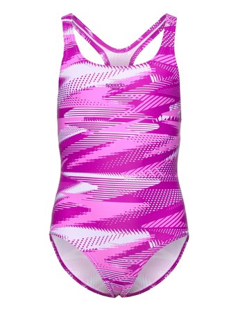Girls Hyperboom Allover Medalist Pink Speedo