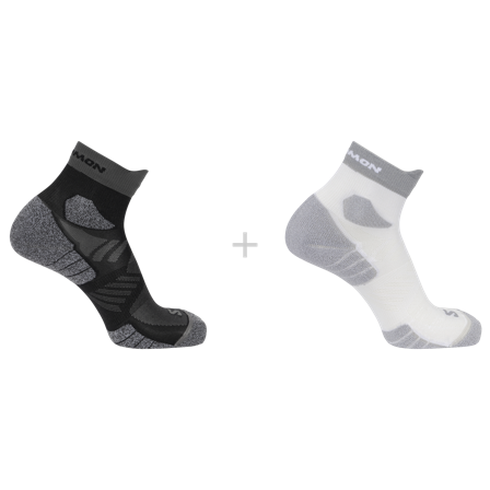 Salomon - Sokker Sokker Aero Ankle 2-pack - White / Black