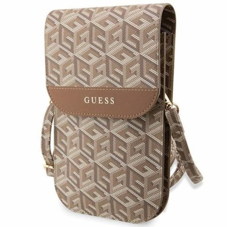 Guess Halsbandsfodral GCube Stripe - Brun