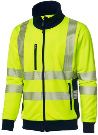 Top Swede 1529 Genser varsel, gul, helzip Str. XL, Klær