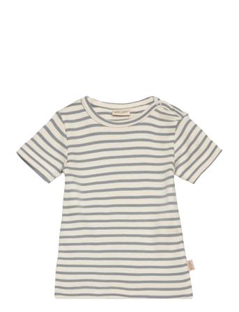 T-Shirt S/S Modal Striped Blue Petit Piao