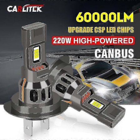 H7 LED Canbus 60000lm 220w Turbo LED Bilfrontlyspærer 1:1 Mini Størrelse Plug&play Med Vifte Trådløs LED Bil Lampe 6000k Hvit 12v