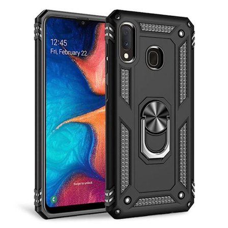 Fodral - NALIA - Galaxy A20e - Anti-Shock - 360° rotationsring - Magnetstöd
