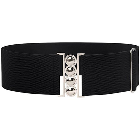 Bredt damebelte, stort damebelte til kjole, damebelte med strikk, egnet for kjoler, bukser, frakker -