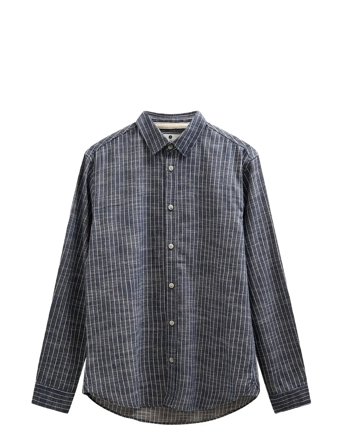 Anerkjendt Akleif Stripe 2 L/S Shirt - White - XL