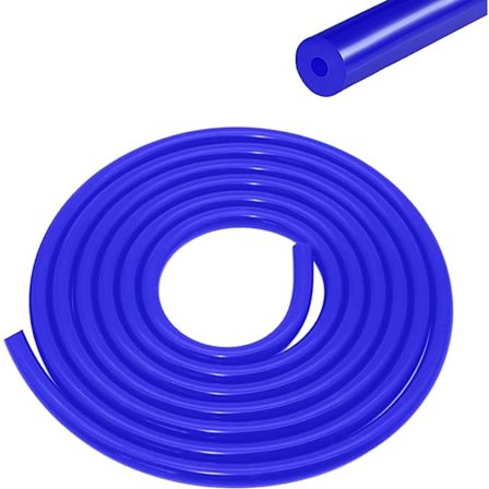 Silikon Slange Vakuumslange Silikonslange 5m Inner Diameter 3mm Blå S