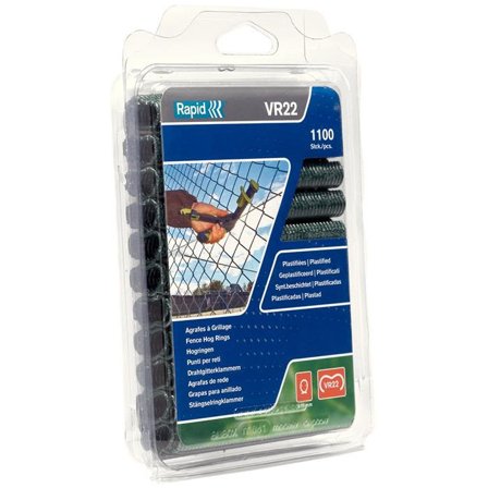 Rapid VR22 Ringklammer grön 1100-pack, Infästning