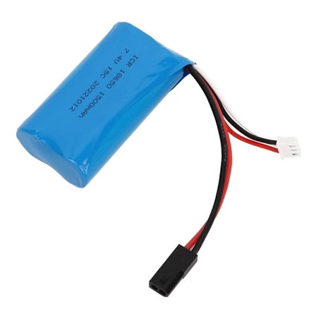 18650 7.4V 1500mAh Litiumbatteri med 5500-kontakt RC Bil Litiumbatteri för RC Bil Flygplan Fartyg