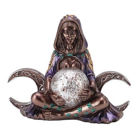 Liten Utsökt Moder Jord Konststaty Harts Hantverk Heminredning Prydnad