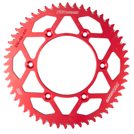 Corona Proworks Aluminio Rojo - Honda CRF 250R 2004-2026