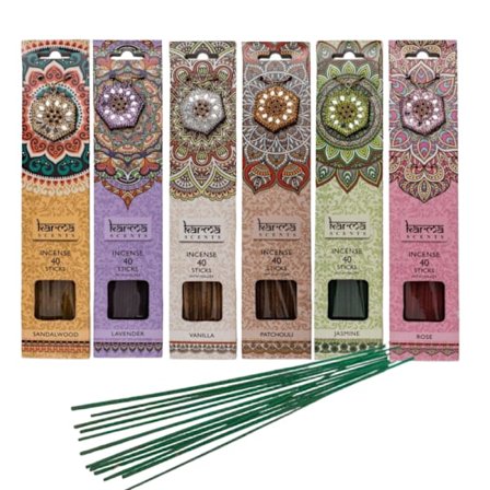 240-pack - Rökelsepinnar / Rökelse - Du väljer doft! MultiColor En av varje (6-pack)