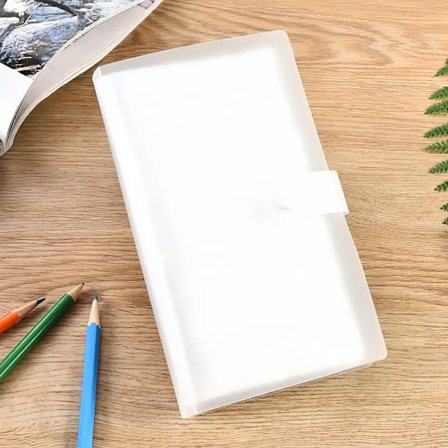 1 st, 240 kortplatser visitkortsbok, visitkort, filmbiljettbok, 3-tums Polaroid-albumklipp, förvaringsbok för liten kort