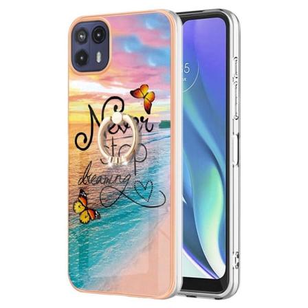 Marmormotiv Motorola Moto G50 5G skal - Sluta Aldrig Drömma multifärg