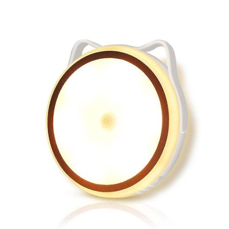 LED nattlys med bevegelsessensor, bærbar USB-oppladbar nattlampe, skaplys