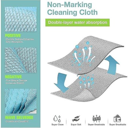 Efterårstilbud, mikrofiberklude Rengøringsklude 10 Fisk Skala Rengøringsklud 25x25cm, Miljøvenligt Genanvendeligt Håndklæde Til Køkken Glas Bilrude 