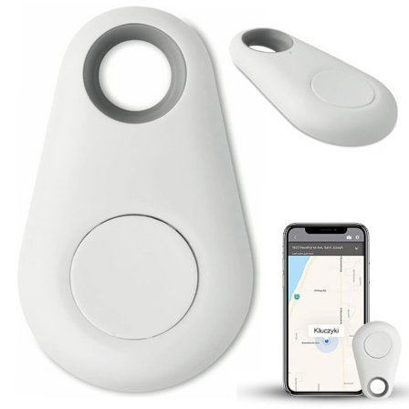 Bluetooth Key Finder | Avain ja puhelinetsin signaalilähettimellä, valkoinen