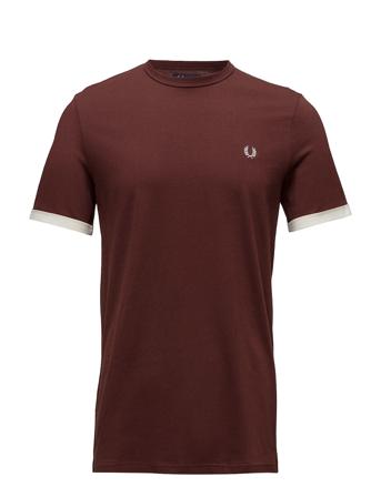 Ringer T-Shirt T-shirts Short-sleeved Rød Fred Perry