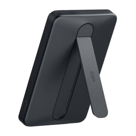 ESR Qi2 MagSlim 5000 mAh magnetisk powerbank med stander (sort)